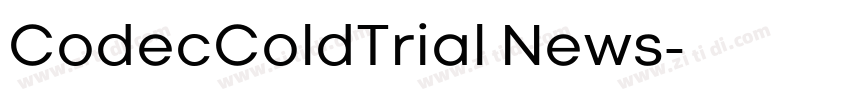 CodecColdTrial News字体转换
